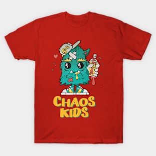 Chaos Kids Innocent Sad Baby Monster Child Birthday Costume T-Shirt